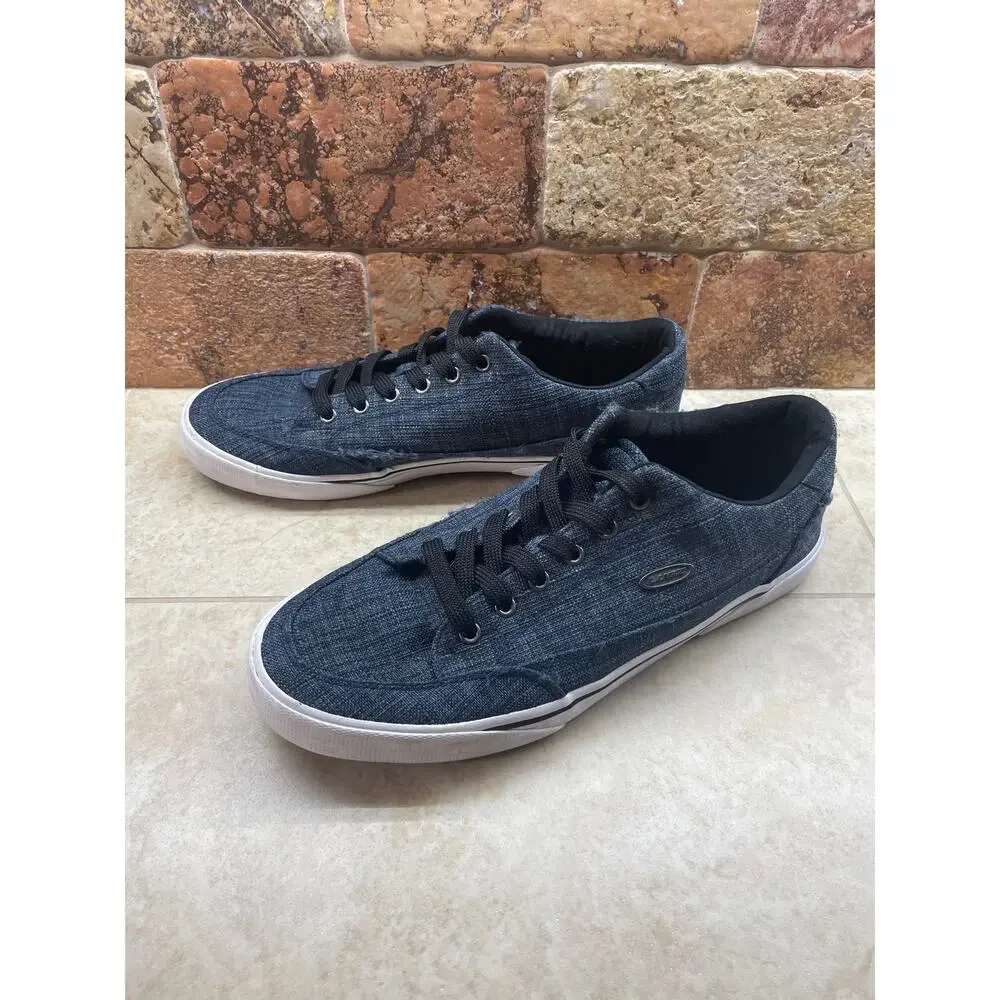 Lugz Canvas Sneakers Men’s Size 9 Blue Casual Lace Up Shoes Athletic